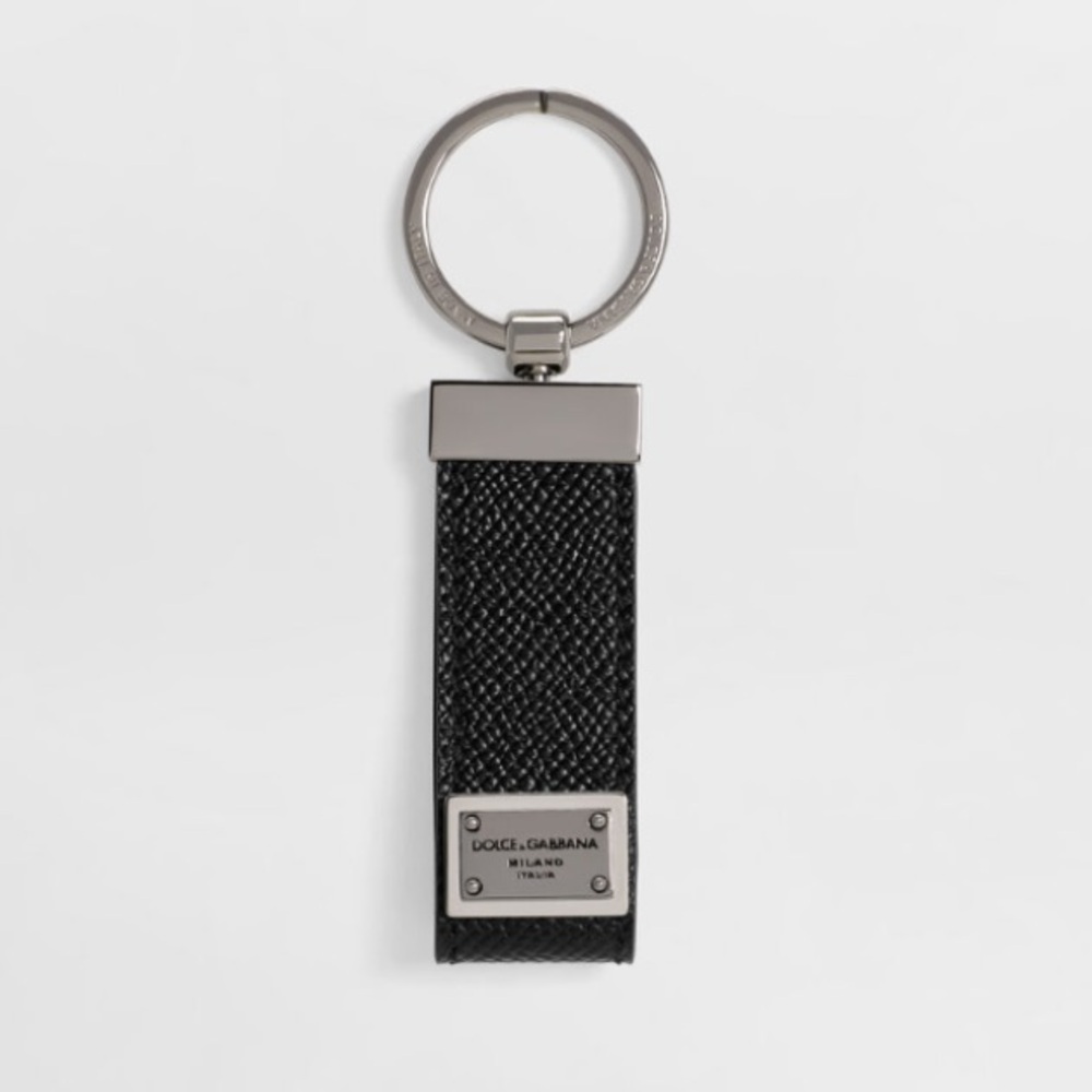 Dolce and Gabbana calf skin key chain